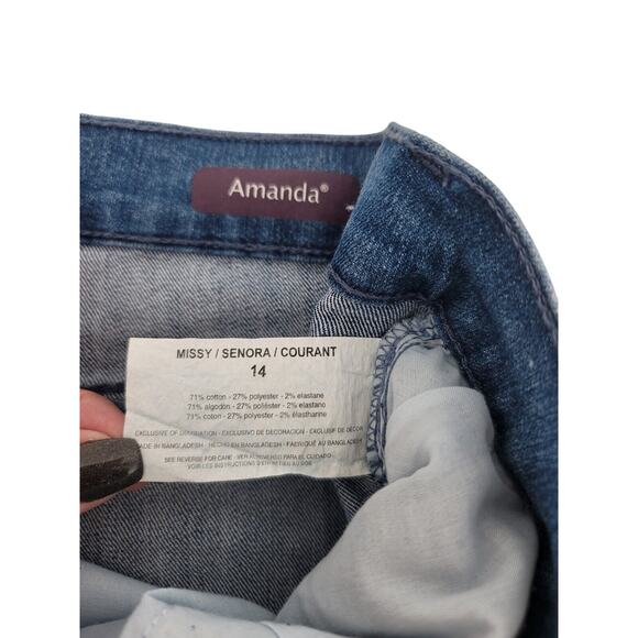 Gloria Vanderbilt Amanda Women's Flawless Flex High Rise Jeans Size 14 Short NWT - Picture 4 of 6